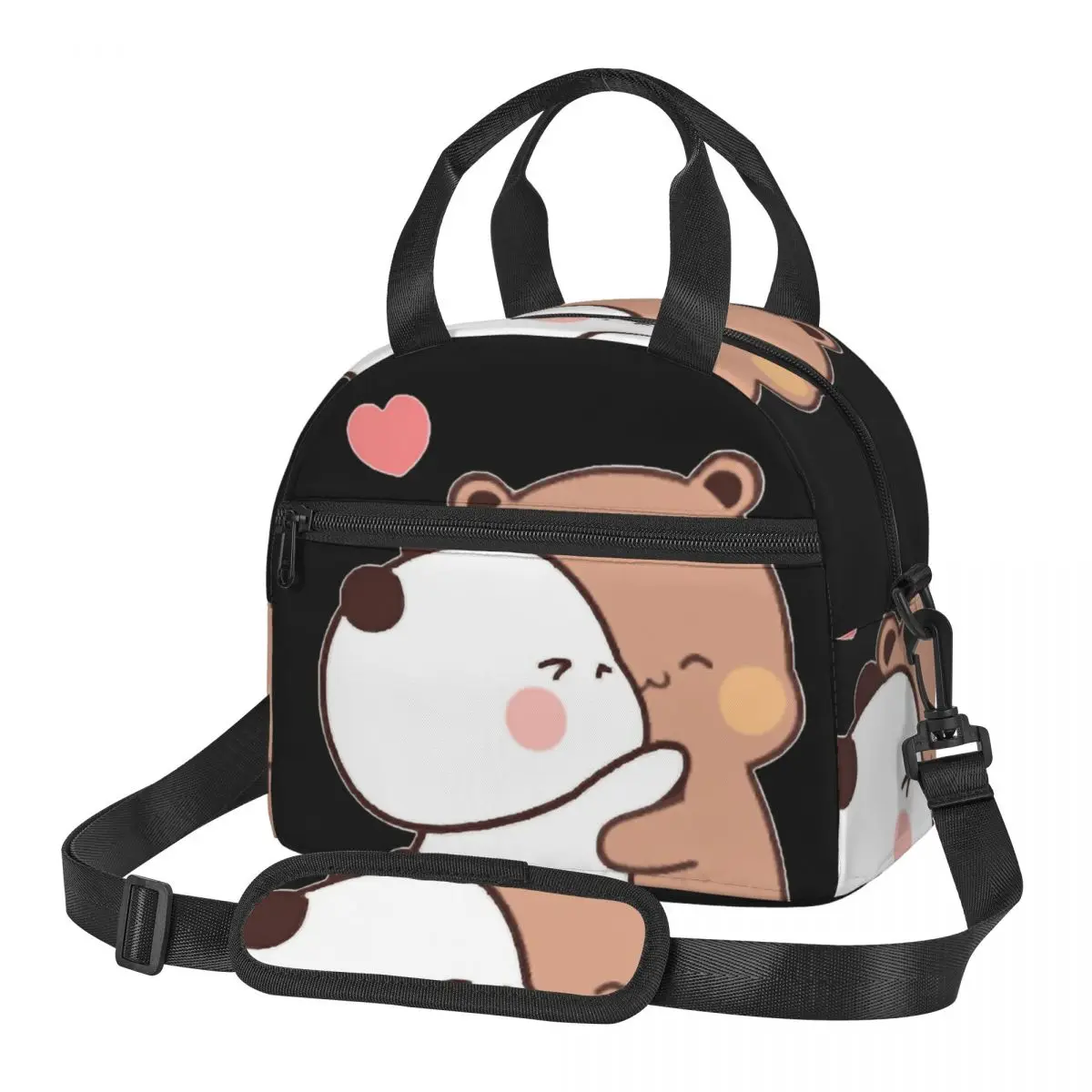 

Peach And Goma Bubu Dudu Balloon Lunch Bags Insulated Bento Box Portable Lunch Tote Picnic Bags Thermal Bag for Woman School