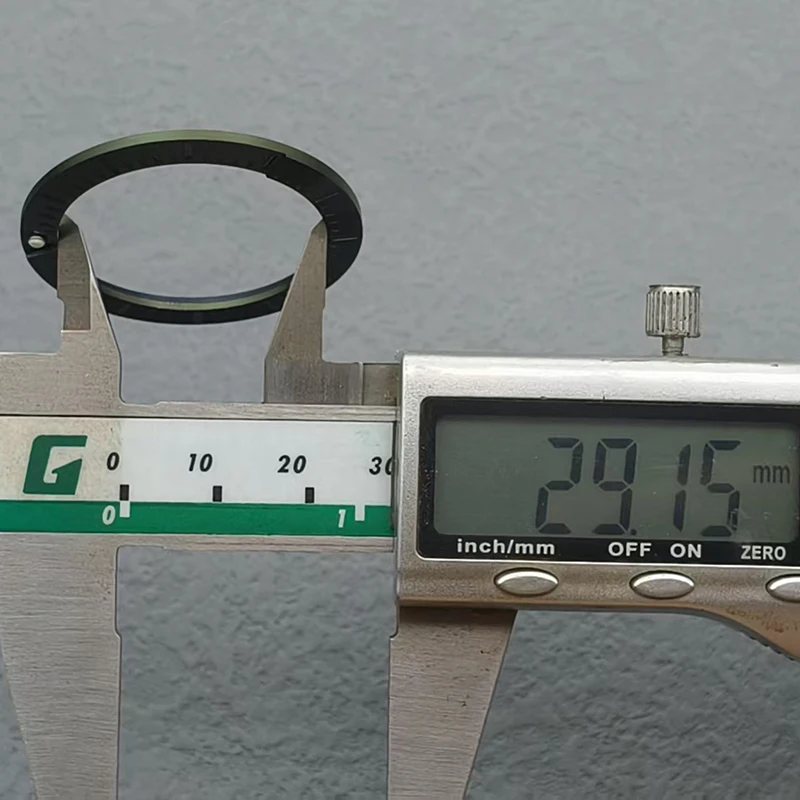 Mod 37.2mmx29.2mm Aluminum Flat Bezel Insert Ring Fits Aluminum Bezel Insert Spare Parts for Men Diving Watches