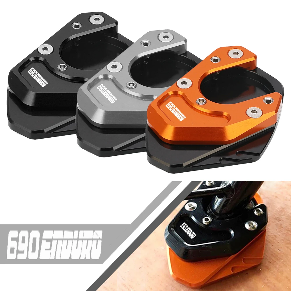 

For ktm 690 ENDURO/R enduro 2008-2018 2017 2016 Accessories Foot Side Stand Enlarger Plate Pad Kickstand Extension Motorcycles