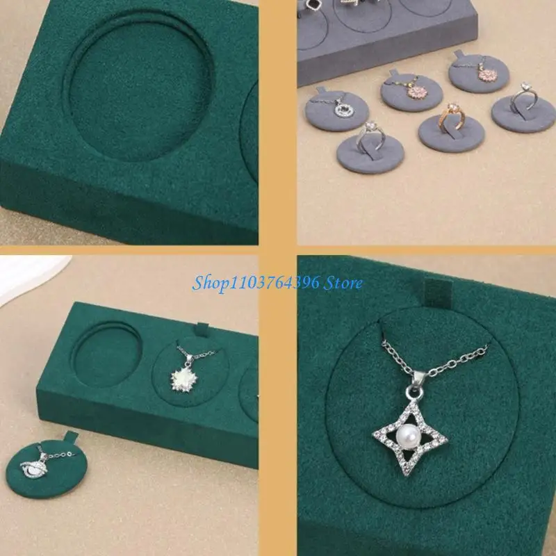 

Профессиональный стеллаж для хранения ювелирных изделий из микрофибры с тремя слотами для колец, сережек и подвесок