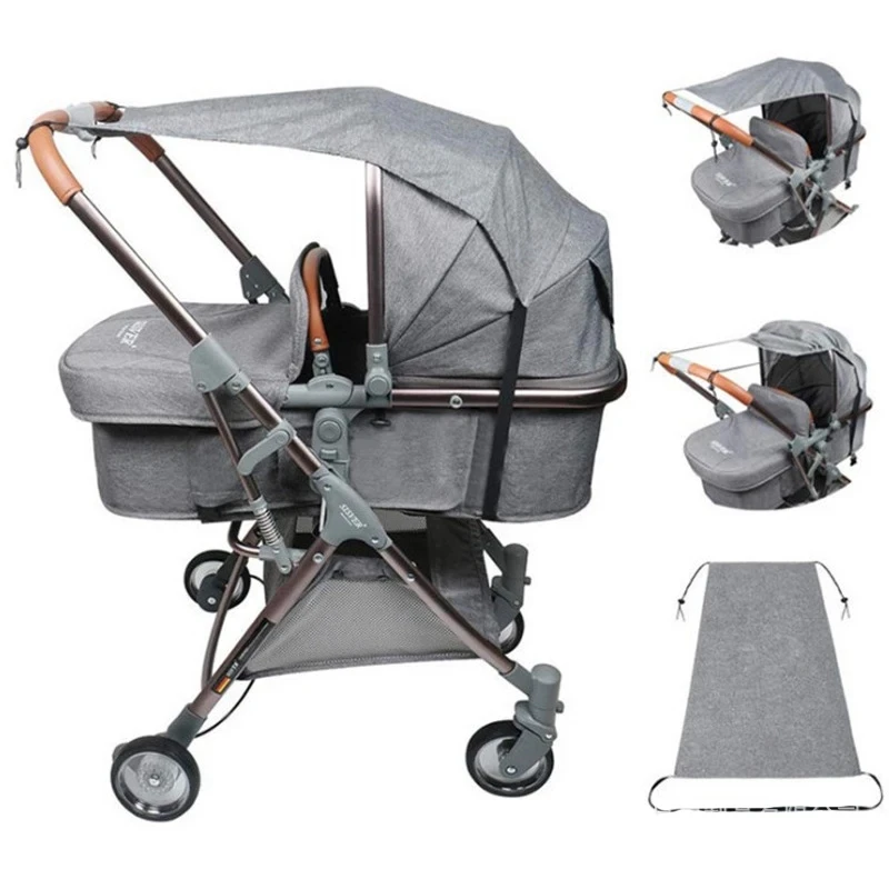 Baby Stroller Sun Shield Protector Universal Summer Outdoor Baby Pram Roof Anti Sun Coves Pushchair Cap Cart Awnings Accessories