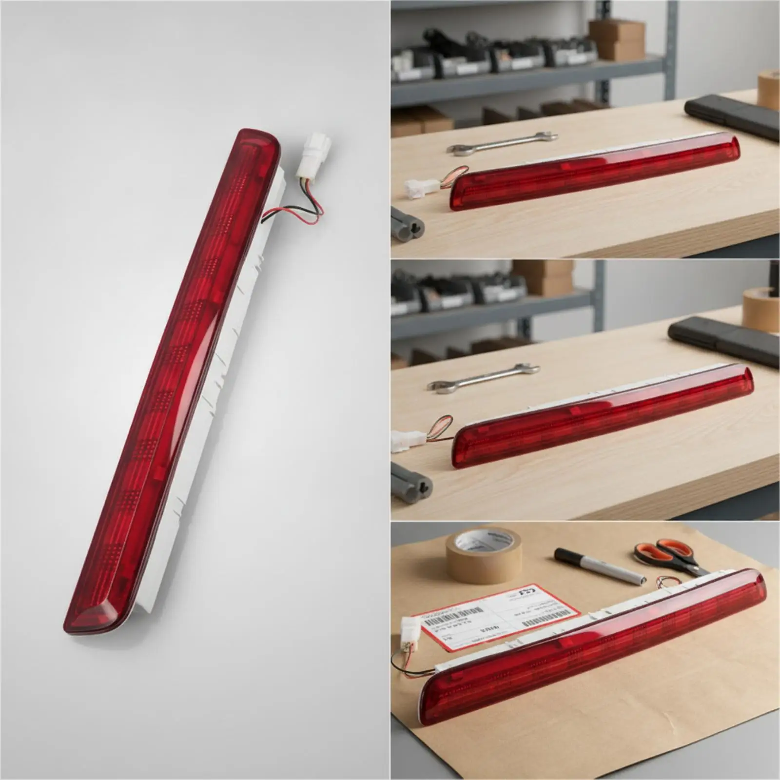 Center High Mounted Stop Light Direct Replacement Elevated-Position Stop Lighting Component Rear Lamp for Vehicle Owners, DIY