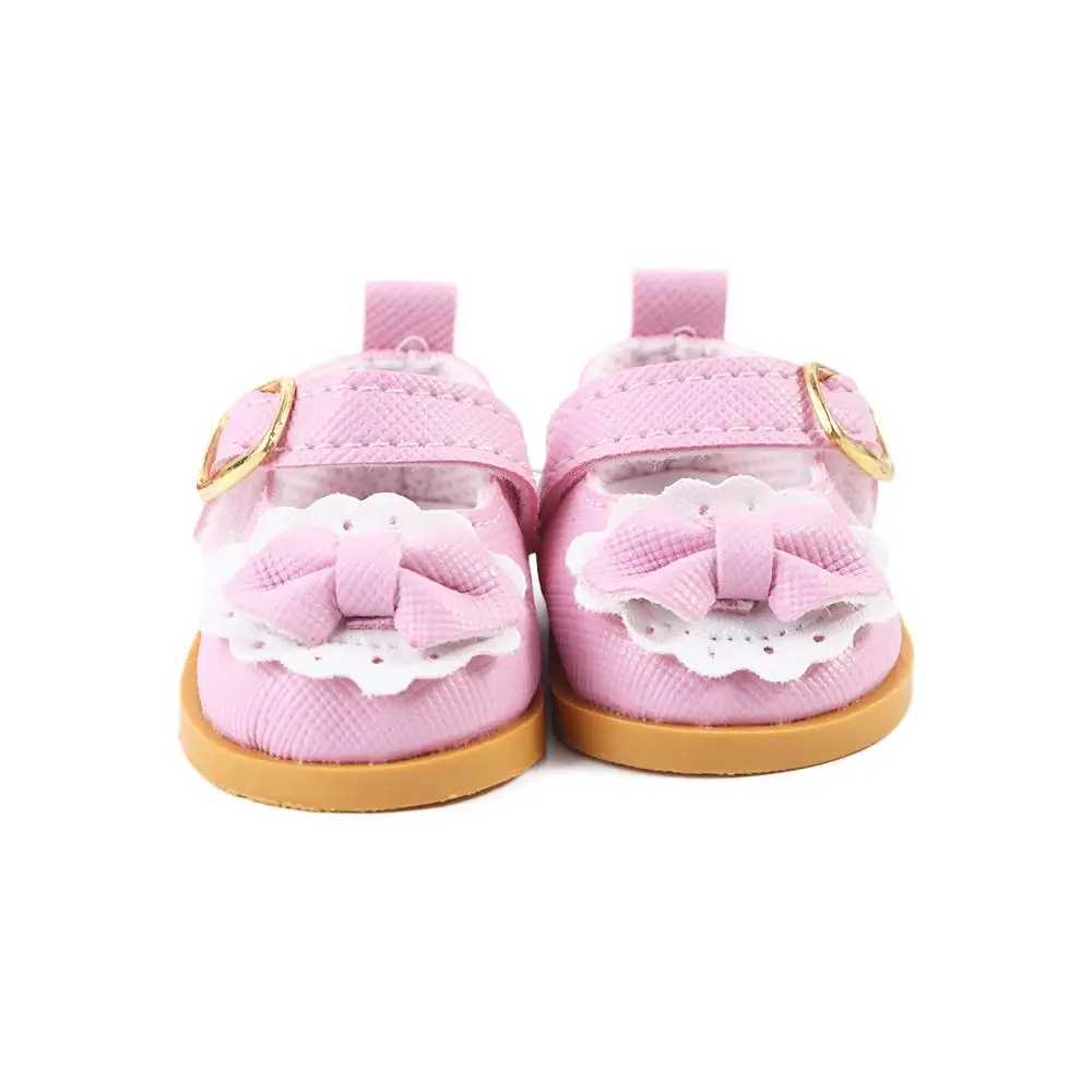 Doll Shoes Handmade Boots For 14 Inch American Doll Mini Bow Shoes Accessories For Idol Cotton Doll&Russia DIY Doll Toy Gift