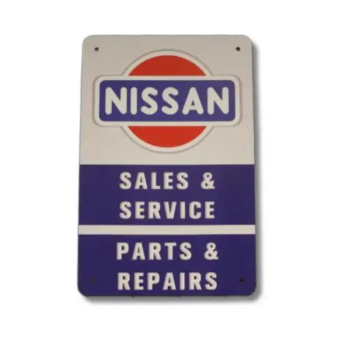 Blechschild aus Metall, Verkauf, Service, Teile, Reparaturen, Vintage, Garage, Mechaniker, Aluminium