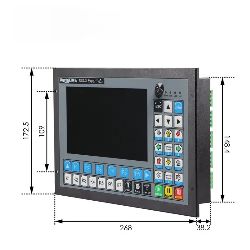 Offline controller supports independent movement and has a USB numerical control interface.