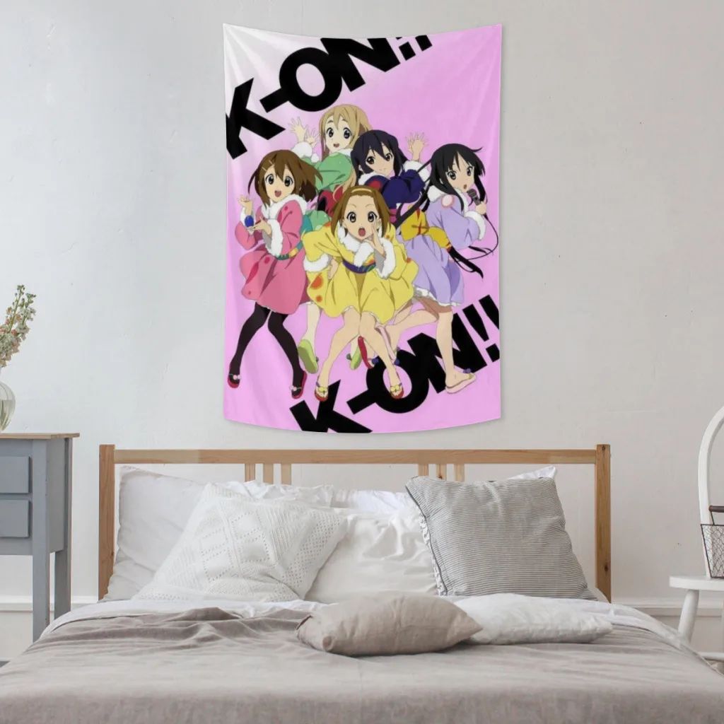 

New Debut Anime Kawaii K-on! Tapestries Room Decoration Items Home Décor Bedroom Wall Decorating Cloth