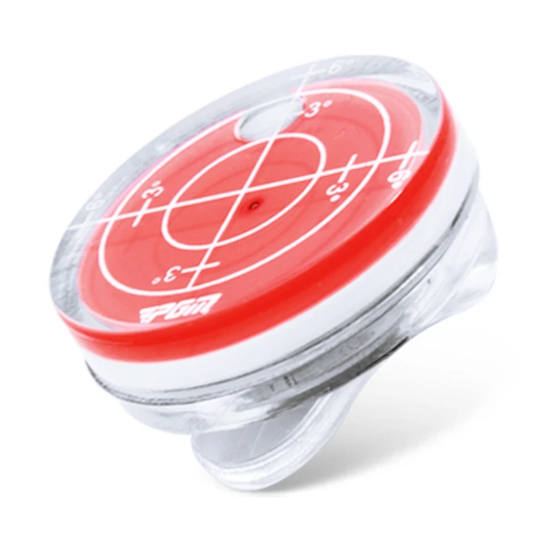 Magnetyczny klips do czapki z funkcją poziomnika golfowego, znacznik do piłek golfowych, czerwono-niebieski MK011 — zdjęcie 2