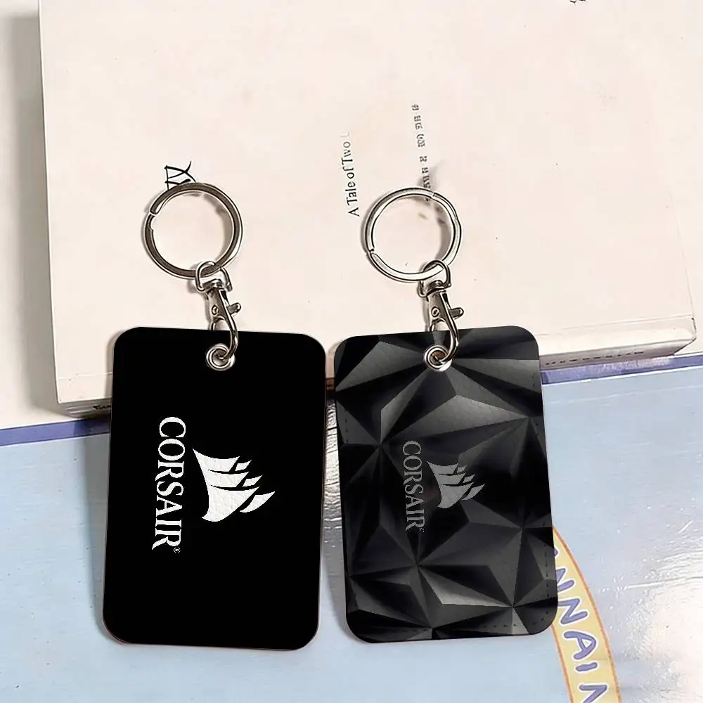 C-CORSAIR PU Soft Leather Rectangular Key Card Holder Induction Elevator Protection Cover Youth Faion Accory