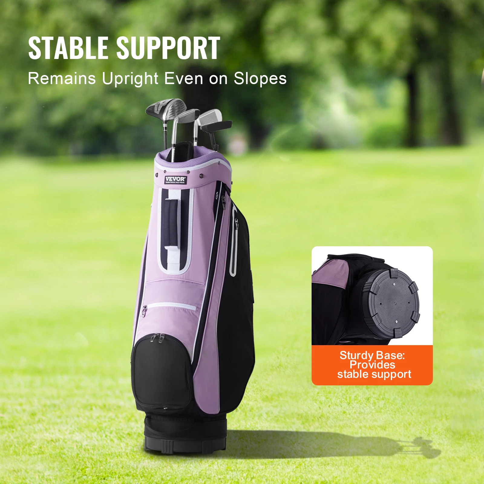 حقيبة عربة VEVOR-Golf مزودة بفاصل منظم 14 طريقة ، حقيبة عربة ممتازة بجيوب متعددة 36 بوصة ، حقائب جولف متينة مع مقابض