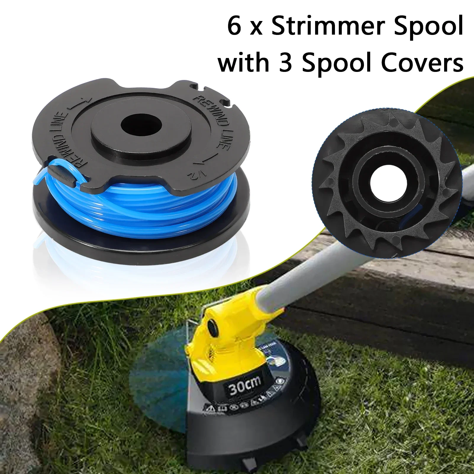 6 قطع من مكبات الخط ستريمر تحل محل أجزاء وصلت لملفات الخط Karcher LTR 18-30 14443120 #3