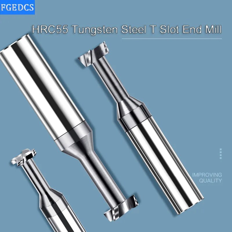 Hartmetall T Slot Fräser Wolfram Stahl Legierung CNC Werkzeuge Metall Bearbeitung 2mm 3mm 4mm 5mm 6mm 8mm Nut T Typ Ende Mühlen