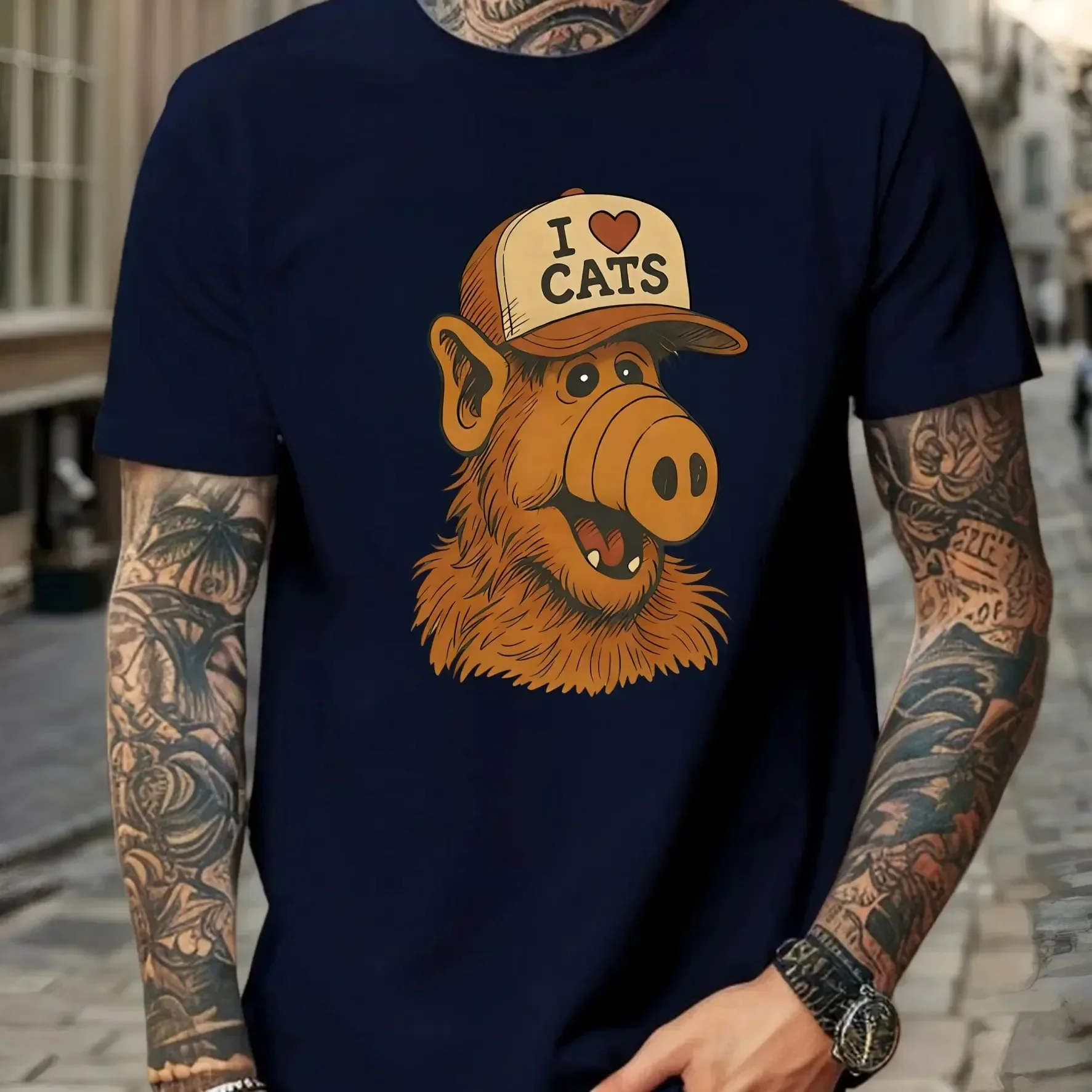 Retro 3D Printed T-shirt 80s Style Funny T Shirt for Men Women Trend Y2k Clothes Summer Casual Short Sleeve Tops