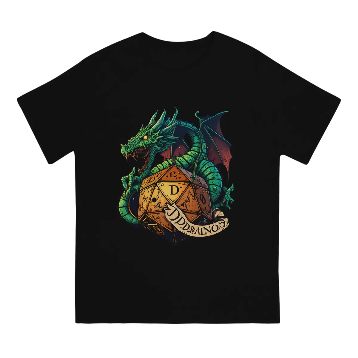 A D20 Sticker Unique TShirt Dungeons And Isometric Dragons Leisure T Shirt Summer T-shirt For Men Women