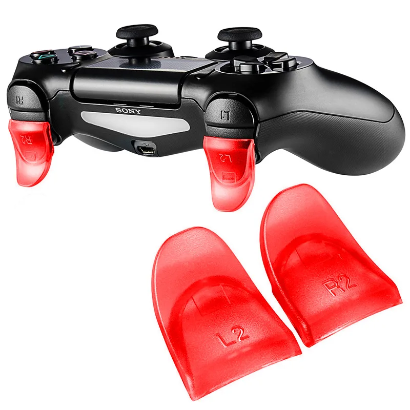 Plastic Trigger Buttons Extender Keys para PS4 Controller, Gamepad, L2, R2, Acessórios para Jogos de Vídeo