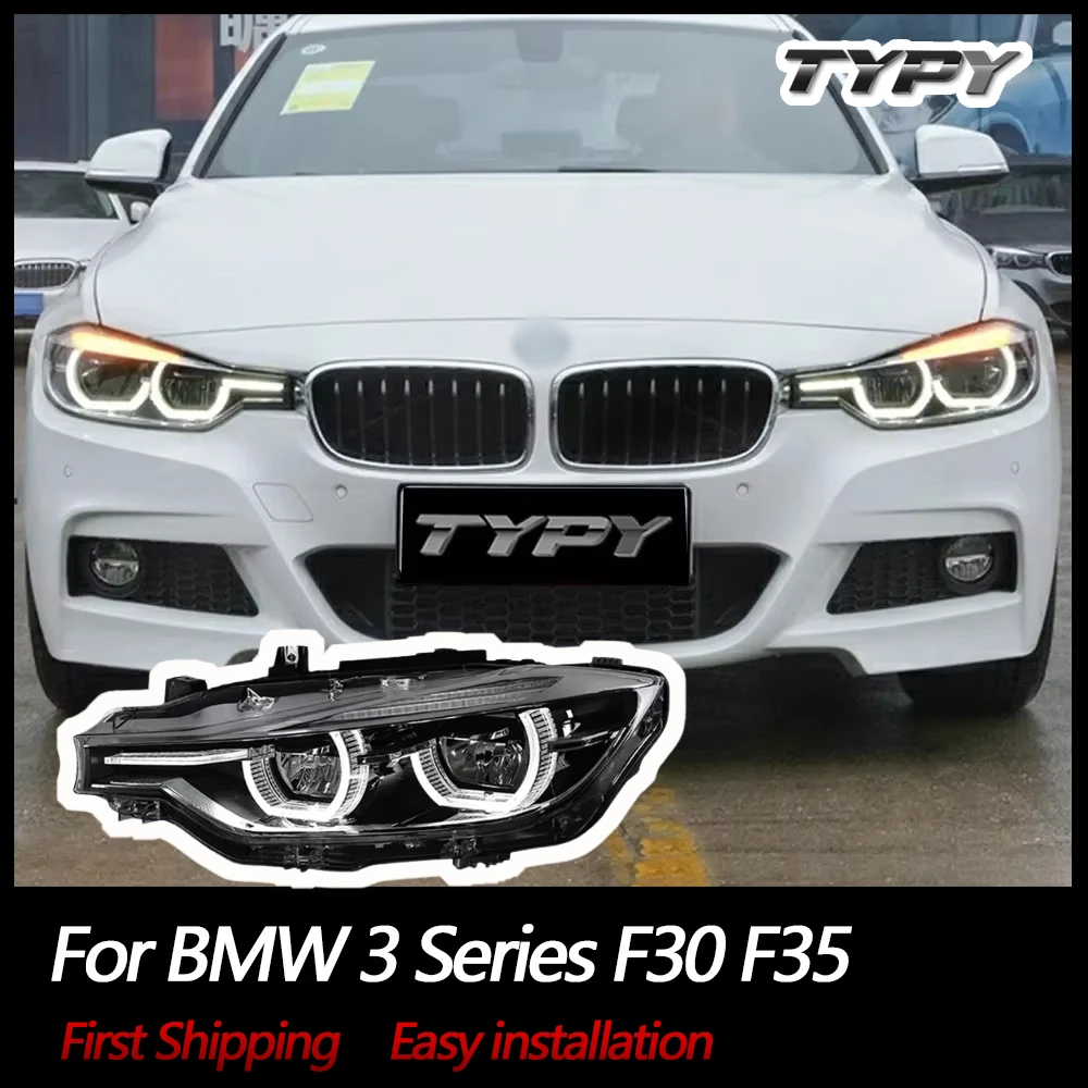 

TYPY Автомобильные фары для BMW 3 серии F30, светодиодные фары в сборе F35, обновленная настройка, передние лампы, указатель поворота