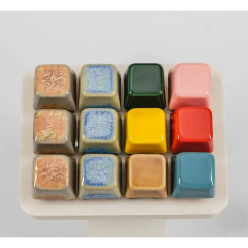 أغطية مفاتيح مصنوعة يدويًا من السيراميك الصيني متوافقة مع ملف تعريف XDA أو أغطية مفاتيح مخصصة من ChreeyR4 بألوان متعددة، غطاء مفاتيح هدية لطيفة