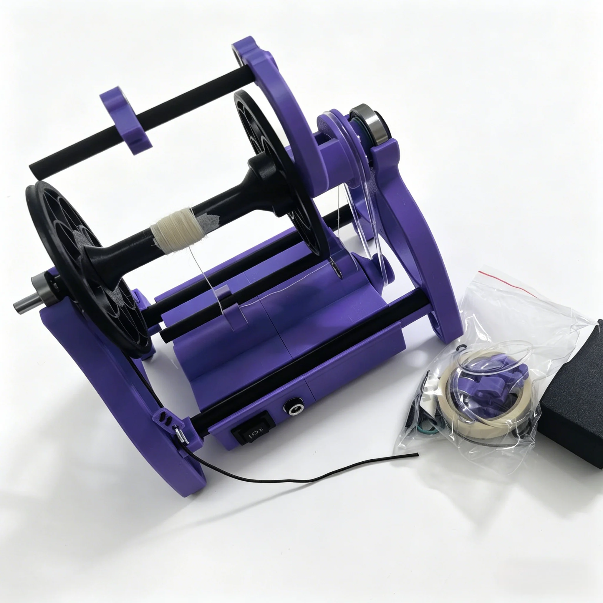 

Pro E-spinner Wool Spinning Wheel for Fiber Crafts Home Use with Foot Pedal，Electric Yarn Winder，Hand-spun yarn making tool