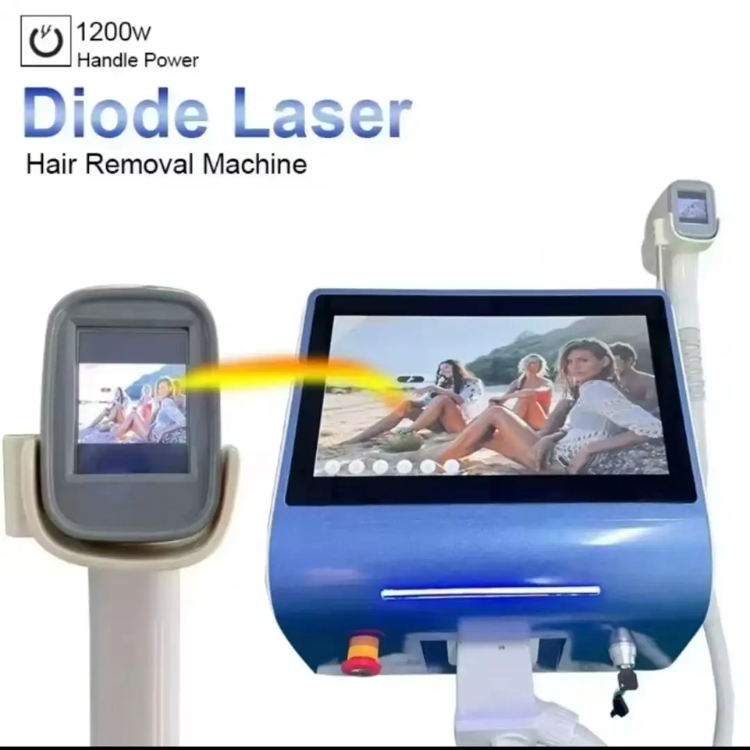 2025 Neueste Sopran ICE Platin Titan 808 nm Dioden-Dioden-Haarentfernungsmaschine 755 808 940 1064 nm 4 Wellenlänge 4000 W