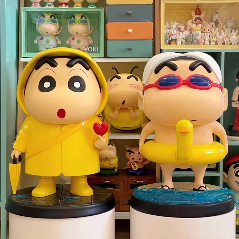 

Crayon Shin-Chan Large Size Figure Summer Swim Ring Shinnosuke Nohara Action Figurine Anime Pvc Model Doll Statue Kids Toy Gift