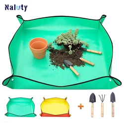 Waterproof Foldable Planting Mat Garden Mat Garden Potting Pad for Flowerpot Transplanting Mixing Soil Plant Pruning Garden Tool