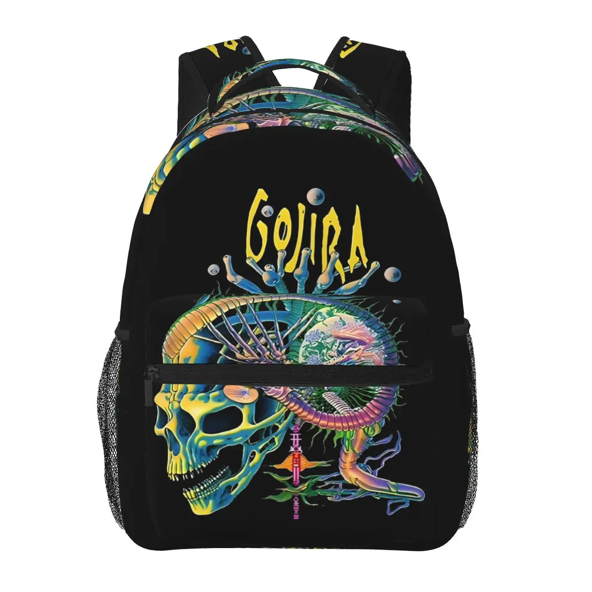 Rock Metal Band Gojira Student Backpack School Bag Hiking Travel Daypack for Men Women Fashion Bookbag Shoulder Bags