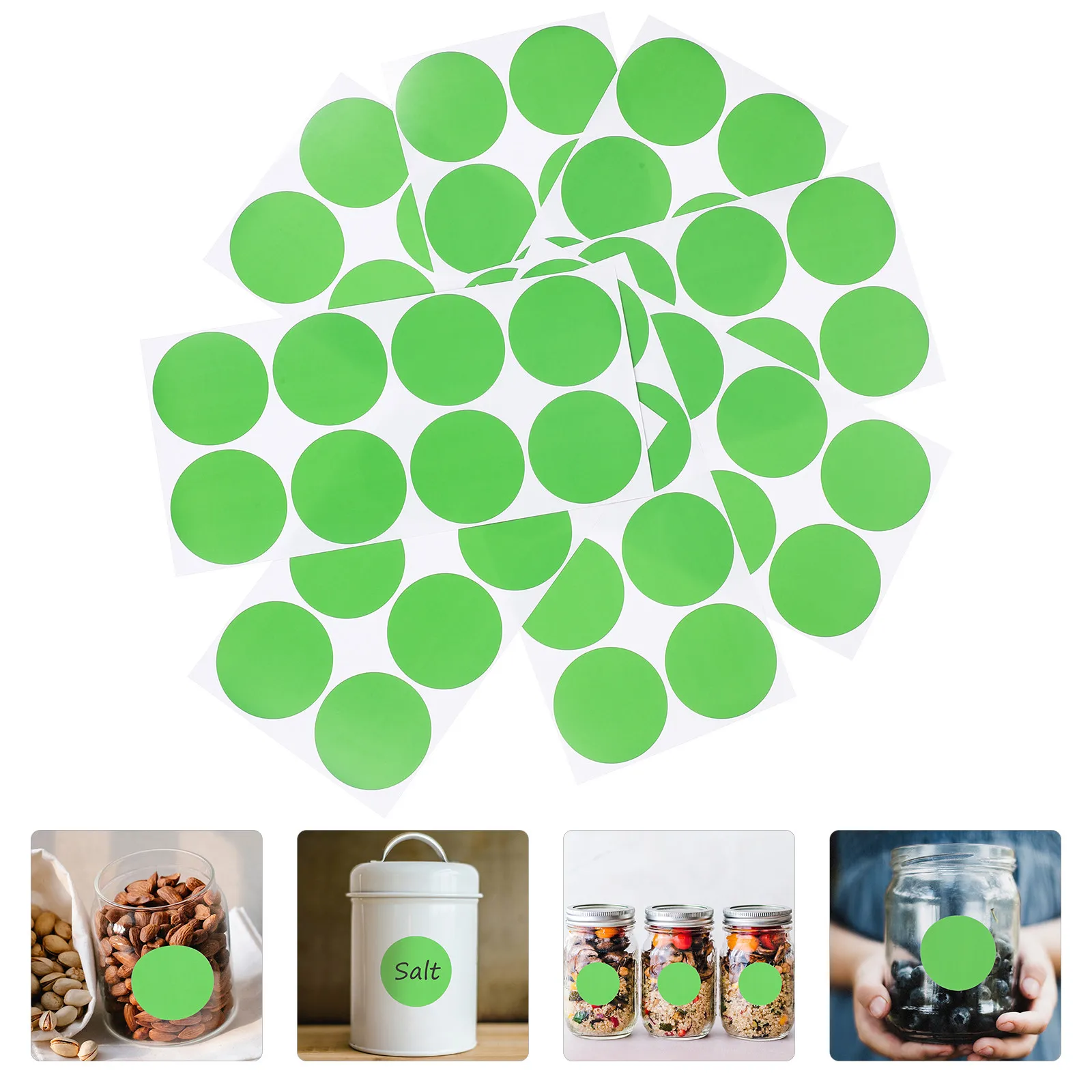 

20 Sheets Colored Dot Stickers Self Adhesive for Labeling Bottles Containers Boxes Colorful Round Stickers Easy Identification
