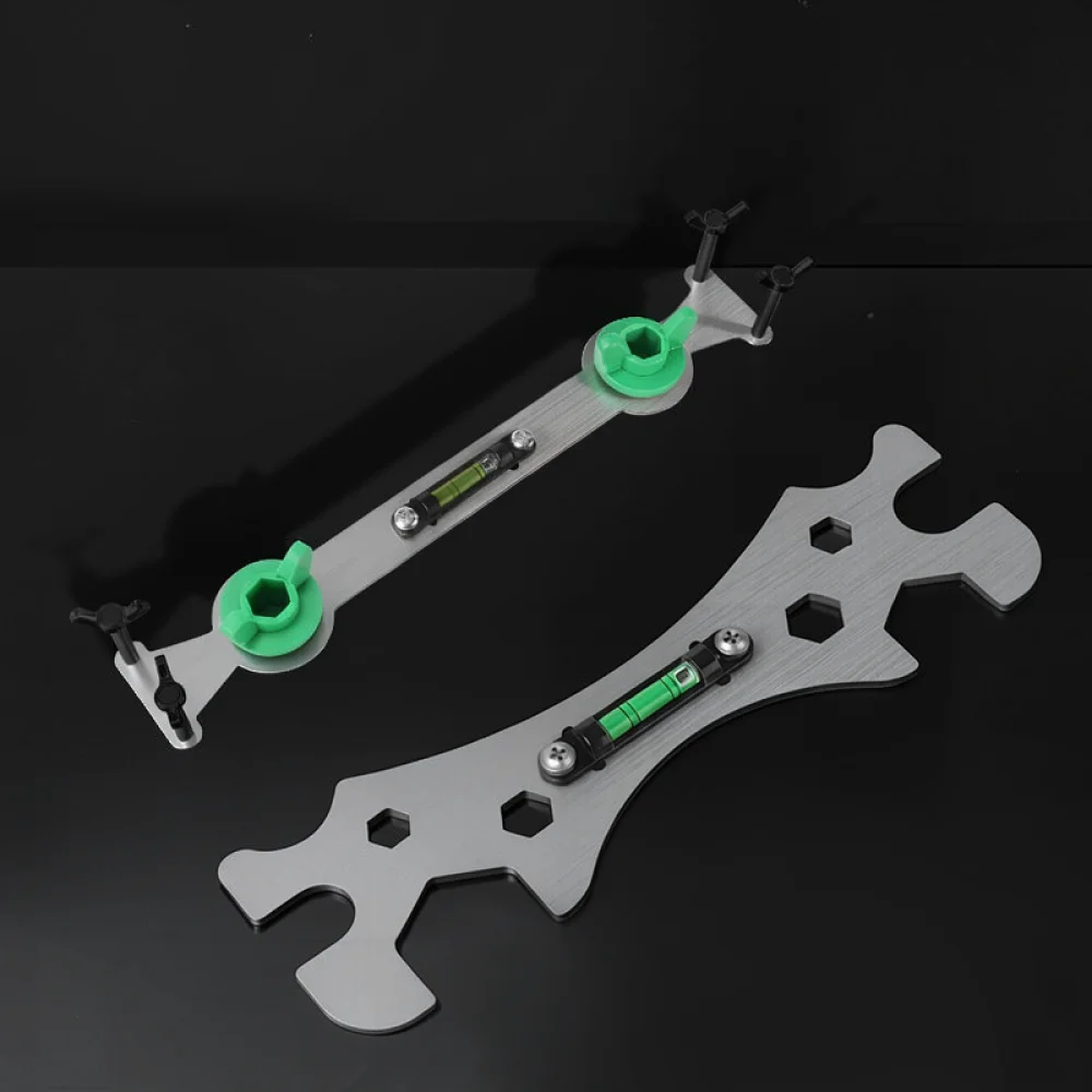 Precision Stainless Steel Shower Mixer Leveling Tool Plumbing Pipe Installation Gauge Water Tube Alignment Fixture