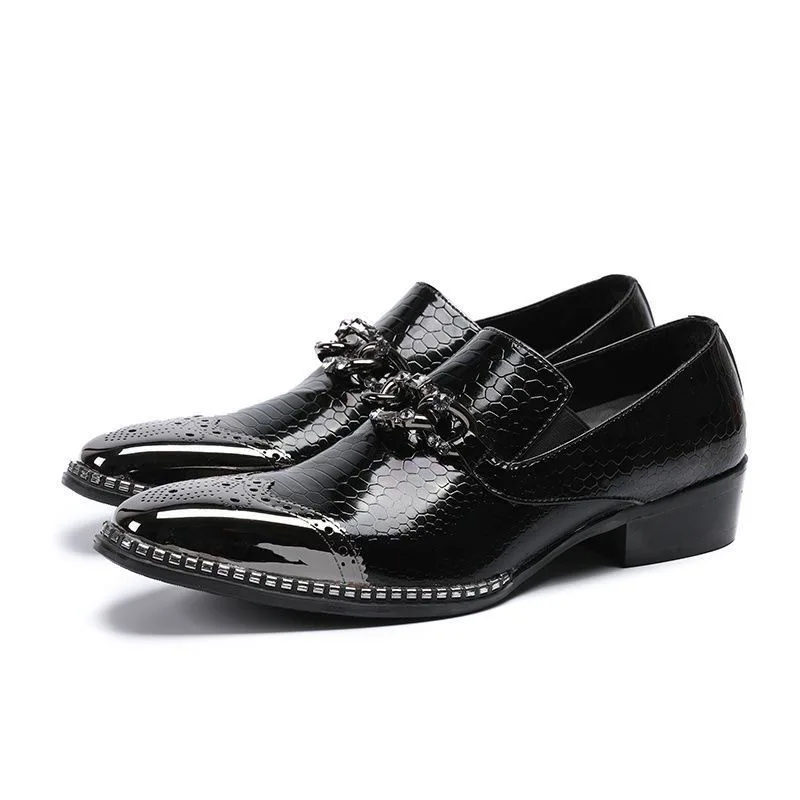 Men's Shoes Black Leather Formal Shoes for Men Oxfords Male Wedding Party Office Business Shoe Man Plus Size