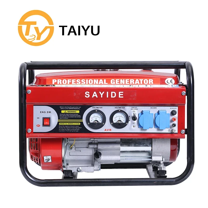 YUNYI 7HP Hot Selling Europe Single Cylinder 4-stroke Electric Petrol Generator 220V 2500W 2.5KW Gasoline Generators