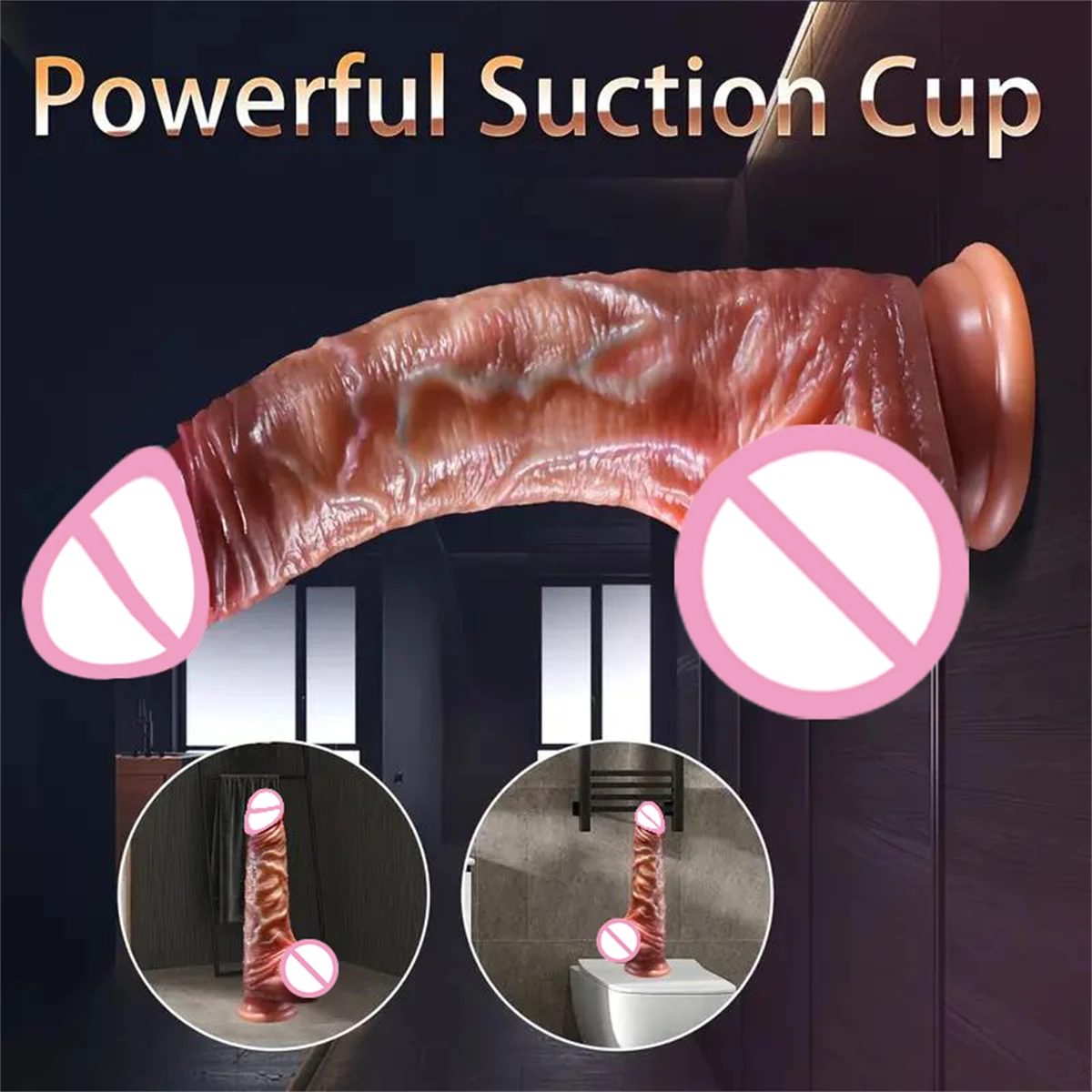Wearable Realistic Strapon Dildo Skin Testicles Sliding Anal Vagina Sexy Adult Masturbation Big Penis For Women Dildos Sex Toys view 4