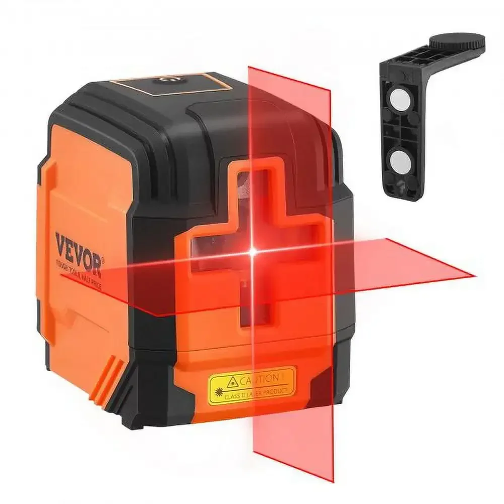 Laser Level, 50ft, Self Leveling Manual Red Cross Line Laser, IP54 Waterproof Remote Control