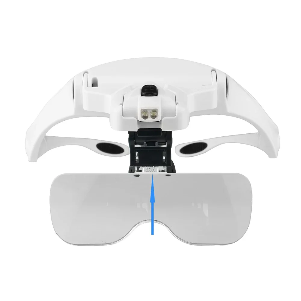 Magnifying Glasses Reading Illuminated Magnifier 1.0X 1.5X 2.0X 2.5X 3.5X Dental Loupes Illuminated Loupe Magnifier