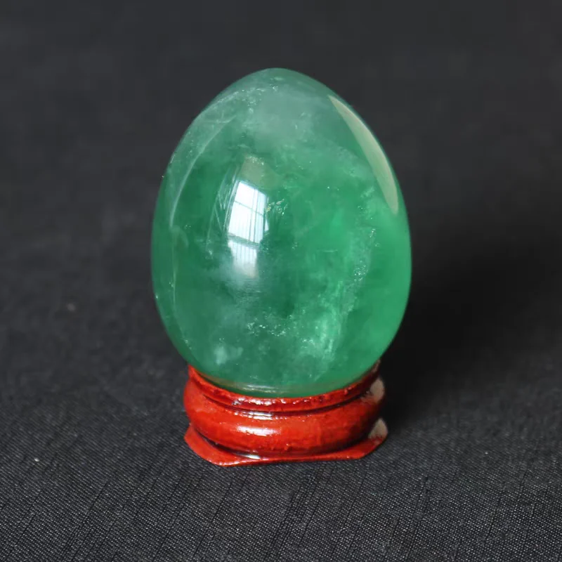 Natural crystal fluorite egg home decoration