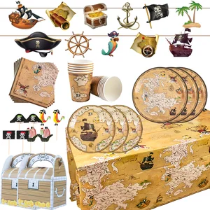 Partideki kaynaklar ve çocuklar için dünya teması, kağıt tabak, bardak, peçete, afiş, masa örtüsü, tek kullanımlık sofra takımı, erkek Doğum Günü, Parti Dekoru 12-En çok satılan yemekler partisi - №6