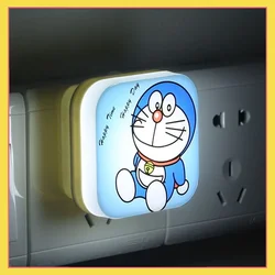 Anime Doraemon LED Nightlight Plug in with Switch Bedlight, Bedroom Eye Protection, Night Cute Cartoon Baby Feeding Light