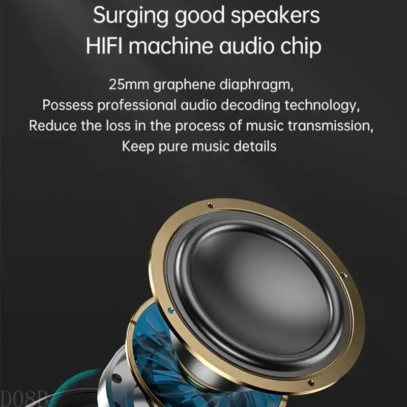 

D08B Long Battery BT5.1 Speaker with Alarm Clock Enhances Bass Sound