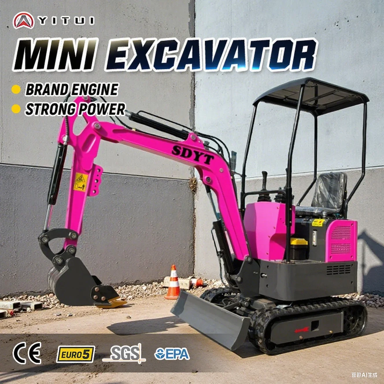Best-Selling Star Model 1.5 Ton Compact Excavator For Orchard Ditching Customized Mini Excavator For Multiple Assistive Devices