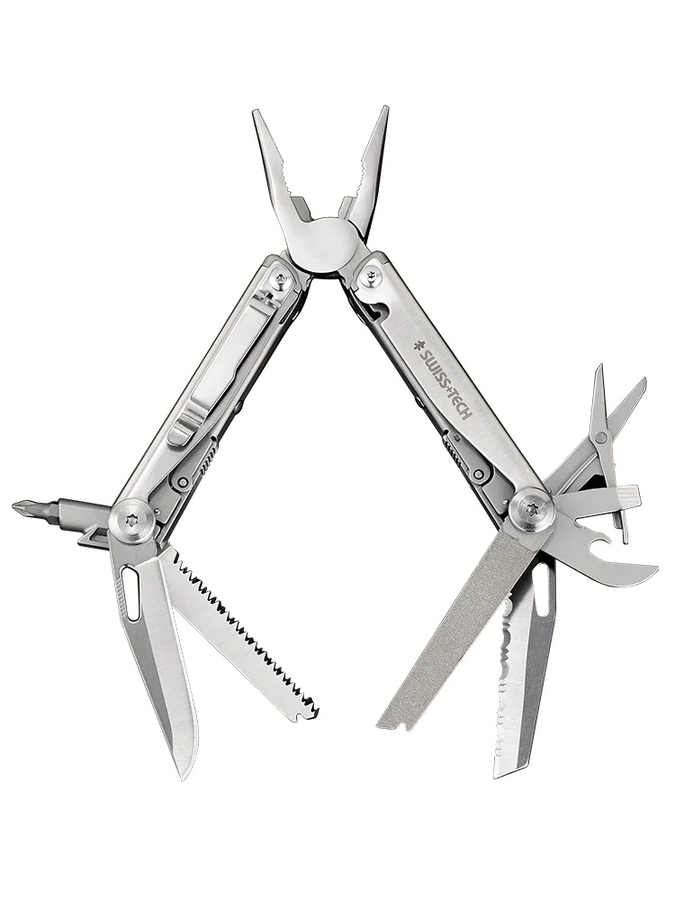 Swiss tech 18/37 in 1 klappbare Multitool-Zange Multifunktion ale Kombination werkzeug zange Klapp schere edc Outdoor-Ausrüstung