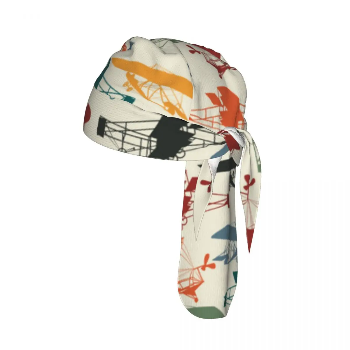 

Quick-drying Beanie Pirate Hat Vintage Planes Pattern Sport Cycling Cap Hiking Camping Head Scarf Bandana Hat