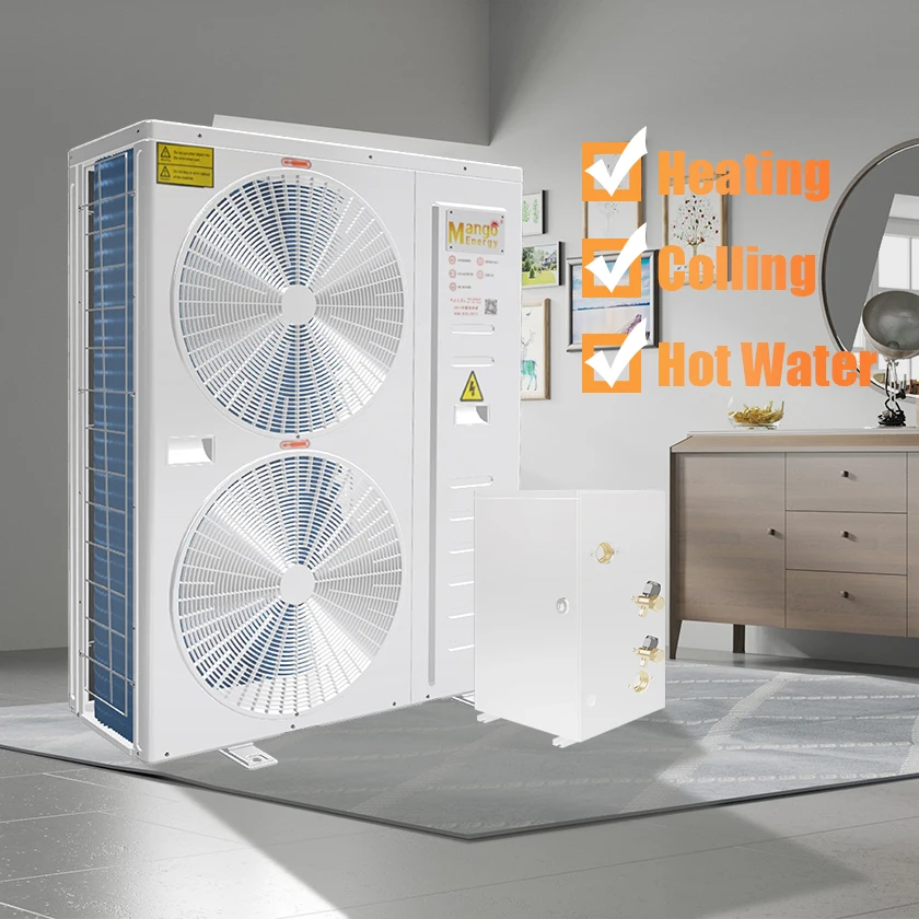 Hot sell R410A 19kw-39kw DC inverter Air to Water split Heat pump water heater with WIFI