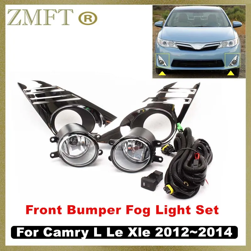 

Car Front Foglight Fog Lamp Assembly Upgrade Replacement Kit Set For Toyota Camry L Le Xle 2012 2013 2014