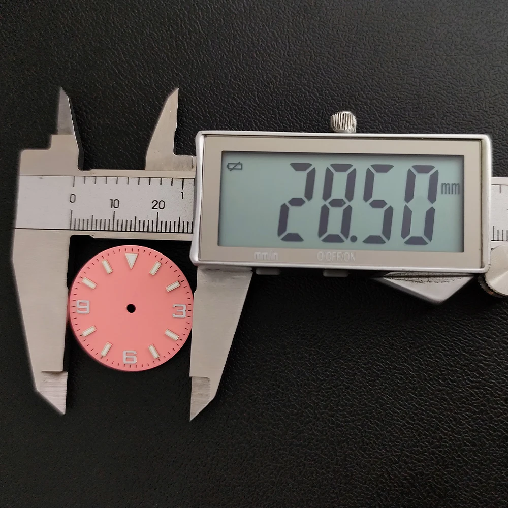 Циферблат часов диаметром 28,5 мм, светящийся циферблат Wahch, подходит для NH35 NH36, аксессуары для механизмов, детали часов, стерильный циферблат