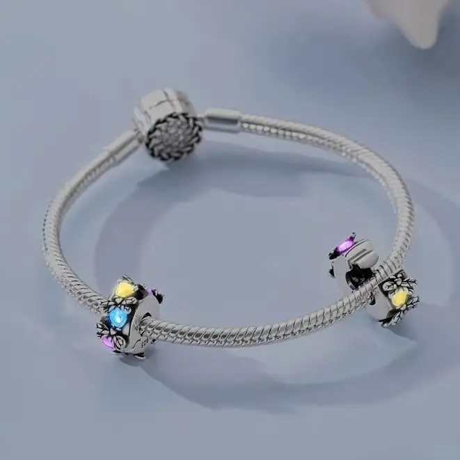 

Hot Sales 925 Sterling Silver Luminous Firefly Beads Fit Original Bracelet DIY For Women Birthday Cute Popular Jewelry Gifts