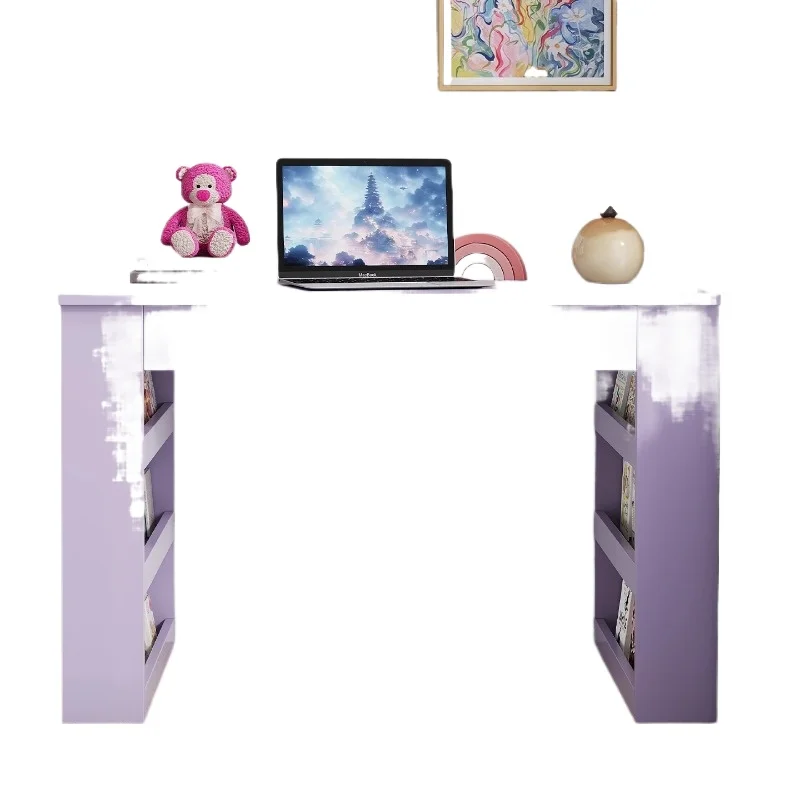 Dopamine solid wood  multi-purpose study desk writing  computer desk bedroom