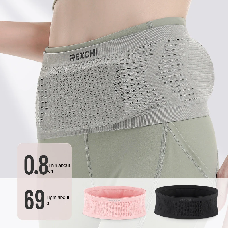 Seamless Invisible Running Waist Belt Bag Unisex Sports Fanny Pack Mobile Phone Bag Gym Running Fitness Jogging Run Cycling Bag