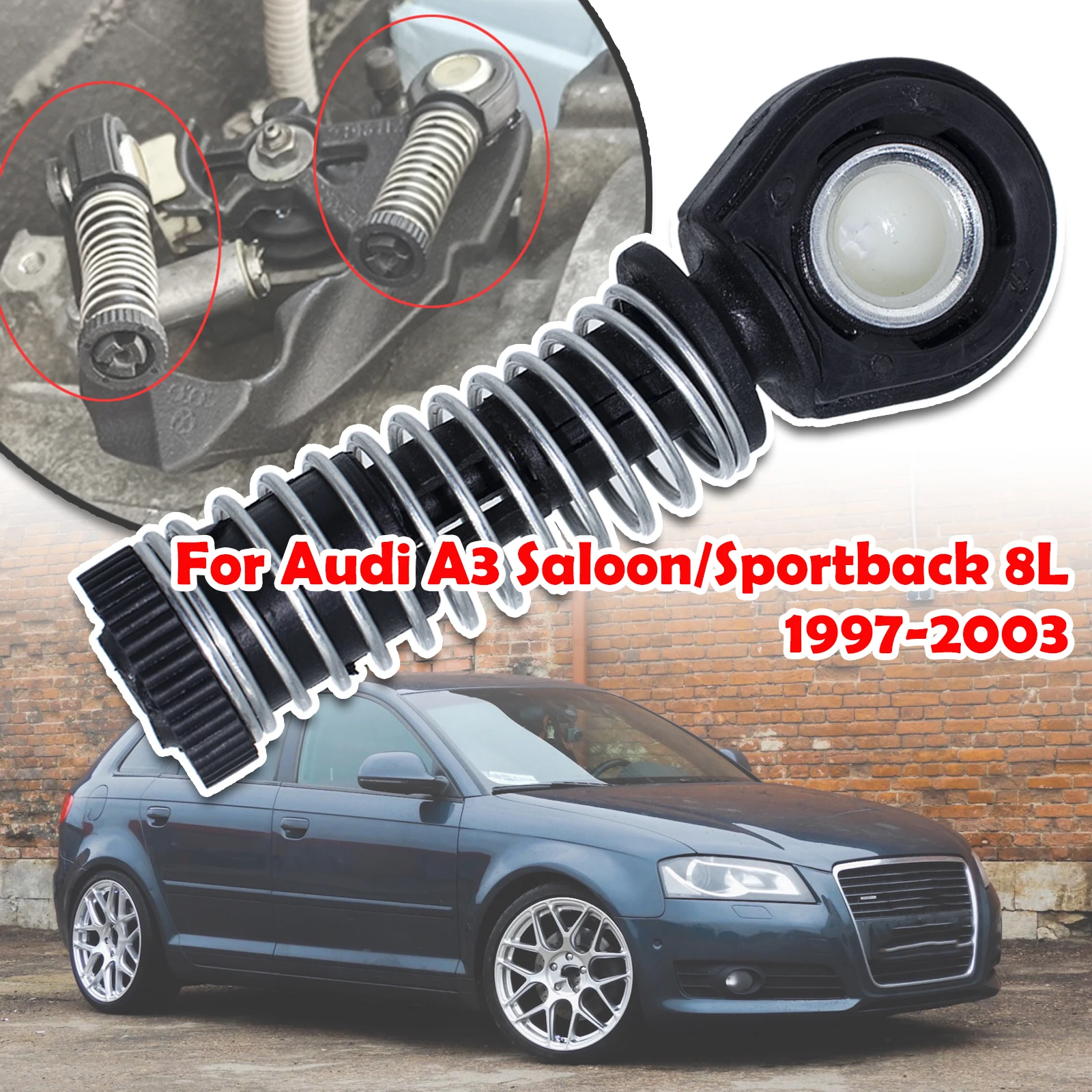 

For Audi A3 Saloon/Sportback 8L Manual Shifter Cable End Replace Gear Selector Bowden Cable Catch Change Lever Adjuster Fix 2003