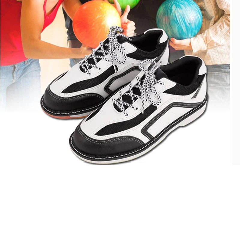 

Non-slip wear-resistant indoor professional bowling shoes classic men and women leather sports shoes comfortable bowling shoes