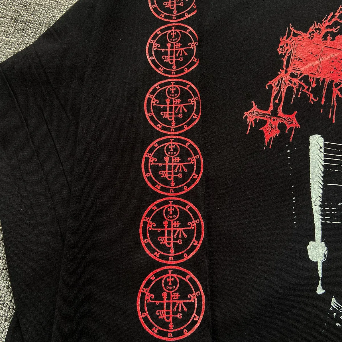 Portrait American Retro Heavy Duty Wide Thread T-shirt Long Sleeve for Men New Arrival