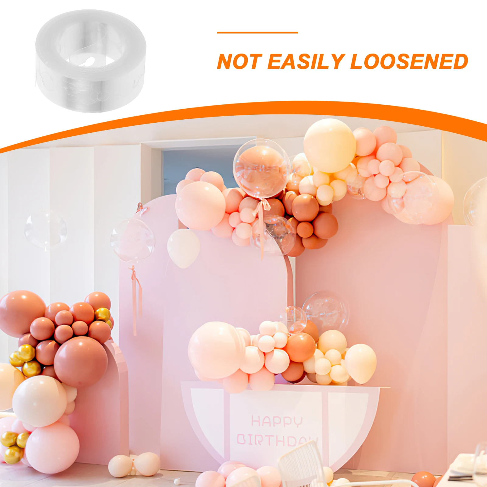 

10Pcs Clear Balloon Garland Strips Double Hole Design Balloon Connecting Strips for Wedding Birthday Shower Party