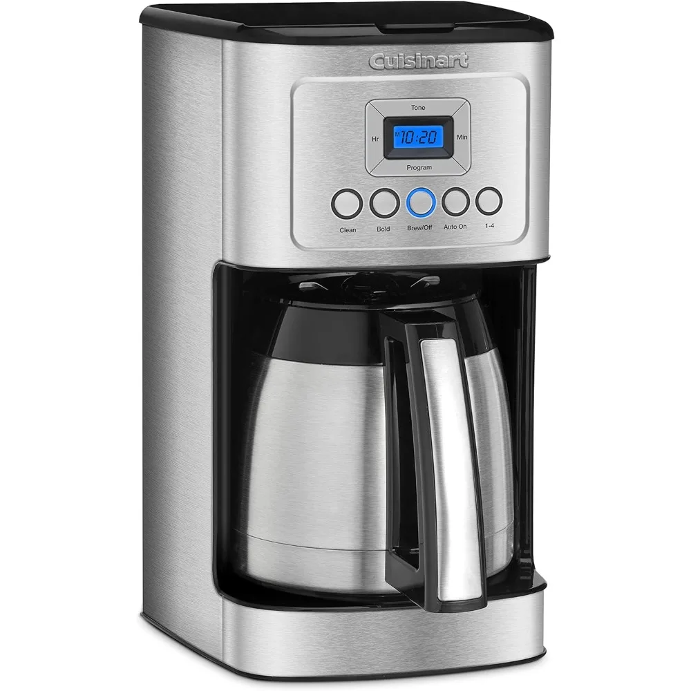 Stainless Steel Coffee Maker Drip Coffee Machine 12-Cup Thermal Espresso Electric Kitchen Appliances Home